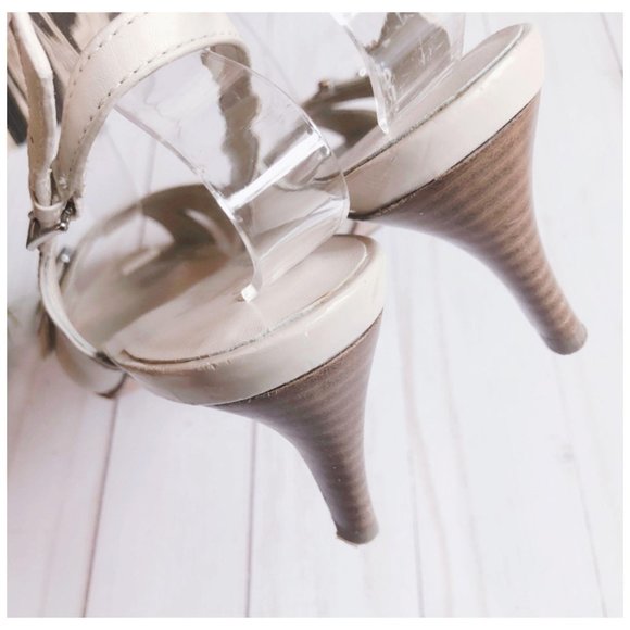 Cole Haan Nike Air Cream Slingback Heel Sz 8.5C - Picture 6 of 10